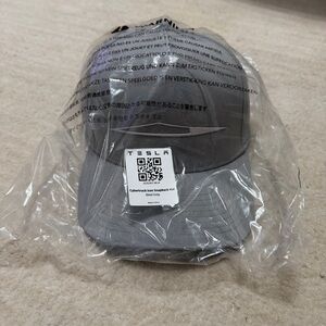 Official Tesla Cybertruck Icon Steel Grey SnapBack Hat Brand New